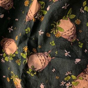 Studio Ghibli My Neighbor Totoro Leaves Tie Linen Shortalls